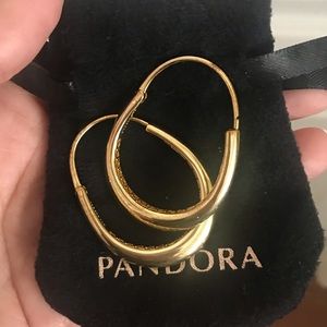 Pandora hoops-never worn